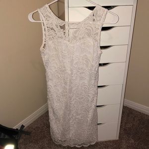 White lace dress
